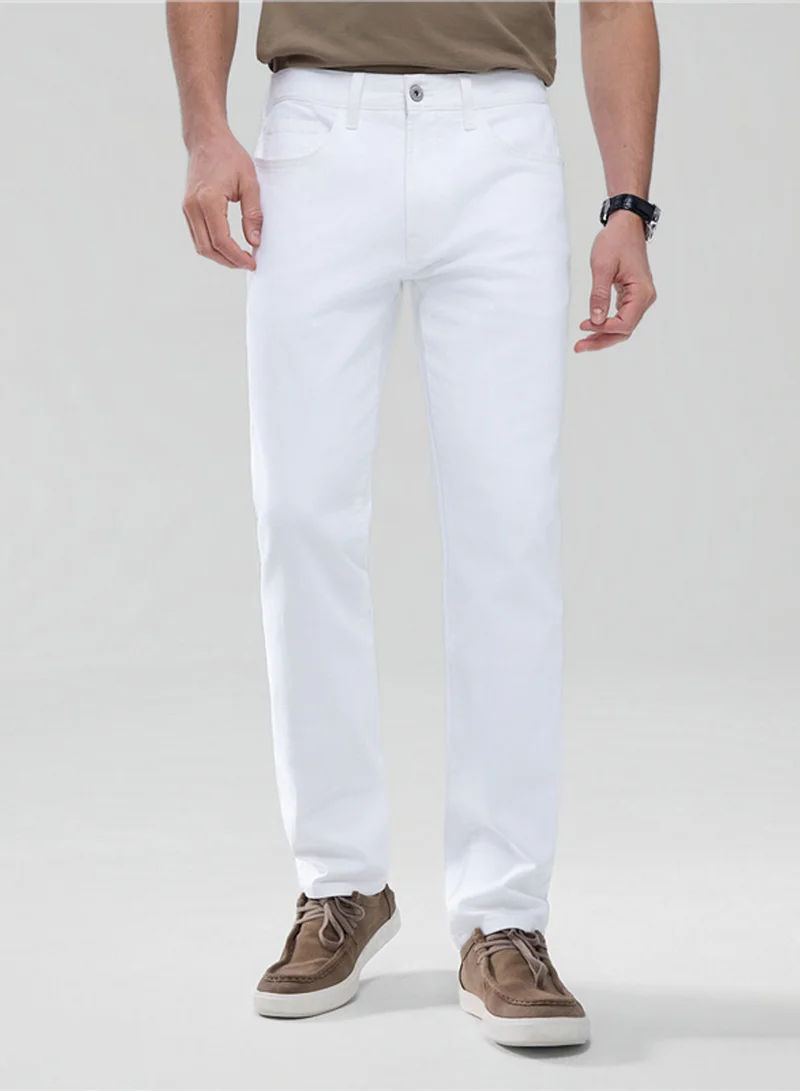 Men’s Skinny Taper Stretch Denim Jeans with Elastic Waist